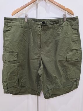 ellos Olive Green Utility Cargo Shorts